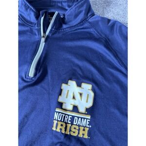 Notre Dame Fighting Irish 1/4 Zip Pullover Men's L Blue Under Armour